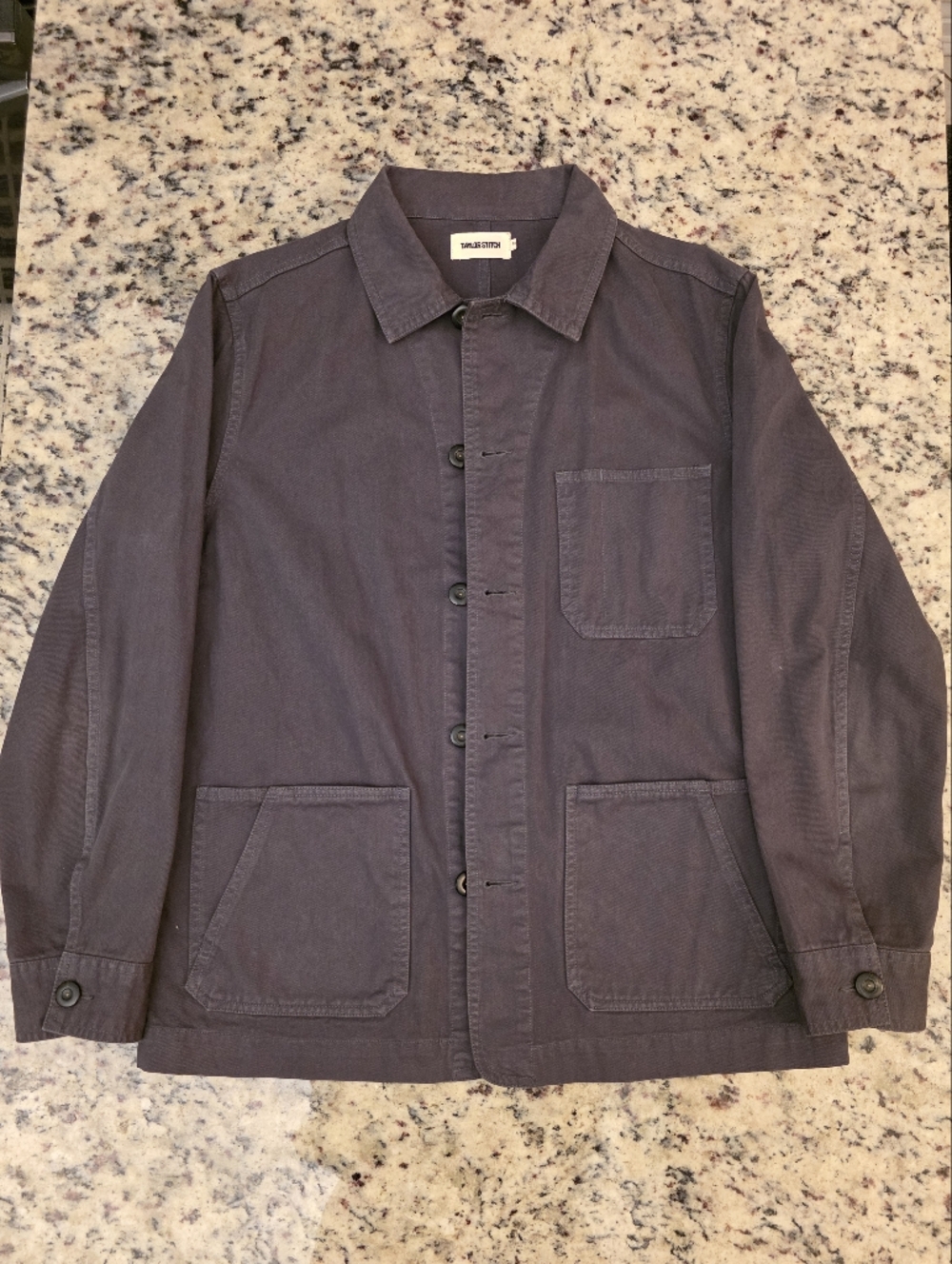 Taylor Stitch - Ojai Jacket - Coal Chipped Canvas - Size 40 - Chore Coat